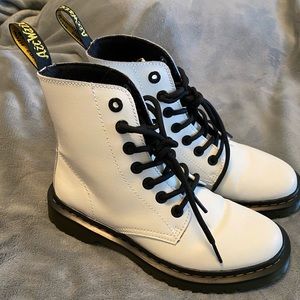 White Doc Martens size 6